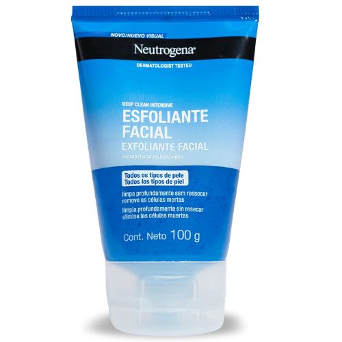 Melhor esfoliante para o rosto Neutrogena Gel Esfoliante Facial Deep Clean Intensive