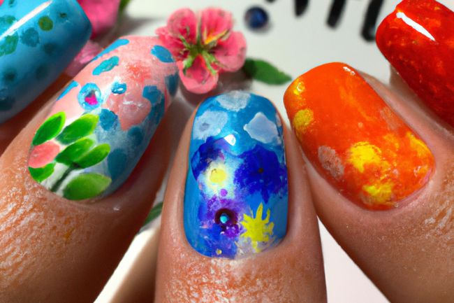 Unhas Decoradas flores