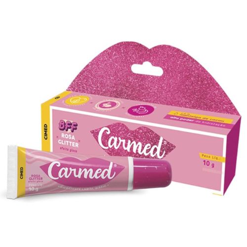 Carmed BFF Rosa Glitter Hidratante Labial