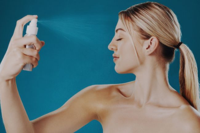 Fixação com spray iluminador